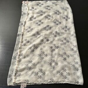 Mudd Scarf‎ Cream Black Owl Print Lightweight Fashion Accessory NWT